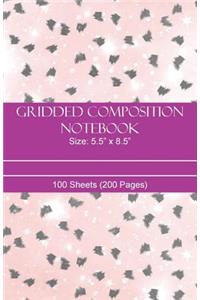 Gridded Composition Notebook Size 5.5 X 8.5 / 100 Sheets (200 Pages)
