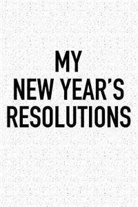 My New Year's Resolutions