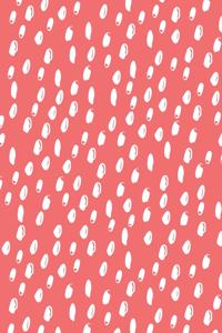 Notebook: Red Spots Pattern Designed Cover: Dotted Grid, (6 X 9)