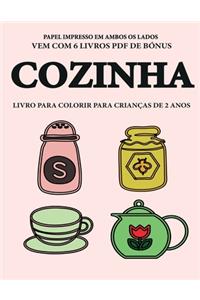 Livro para colorir para crianças de 2 anos (Cozinha)