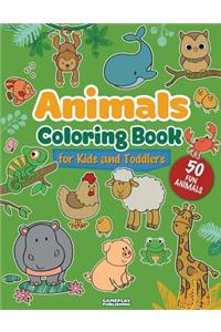 Animals Coloring Book For Kids and Toddlers