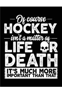 Of Course Hockey Isn't A Matter Of Life Or Death It's Much More Important Than That