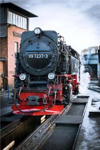 Locomotive Train on the Tracks in Germany Journal