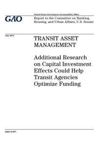 Transit asset management