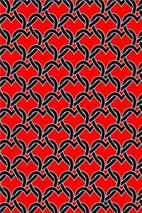Journal Notebook Chained Hearts Pattern 12