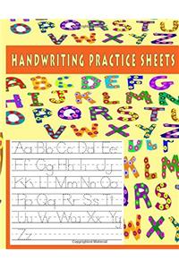 Handwriting Practice Sheets: 100 Pages of Handwriting Practice for Kids, Preschool, Kindergarten Handwriting Workbook