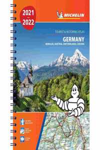 Germany, Benelux, Austria, Switzerland, Czech Republic 2021 / 2022 - Tourist and Motoring Atlas (A4-Spiral)