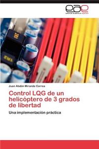 Control LQG de un helicóptero de 3 grados de libertad