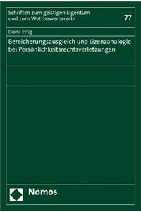 Bereicherungsausgleich Und Lizenzanalogie Bei Personlichkeitsrechtsverletzungen