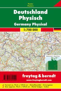 Germany Map Provided with Metal Ledges/Tube 1:700 000
