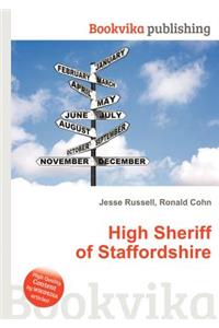 High Sheriff of Staffordshire