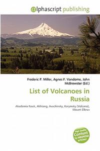 List of Volcanoes in Russia