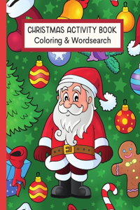 Christmas Activity Book Coloring & Wordsearch