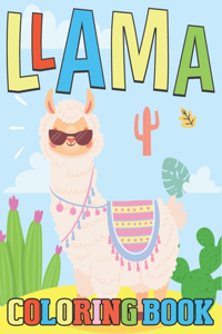 Llama Coloring Book