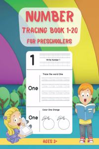 Number Tracing Book for Preschoolers 1-20