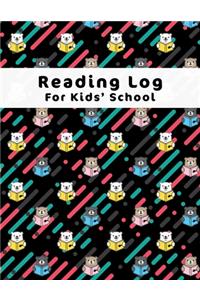 Reading Log For Kids' School