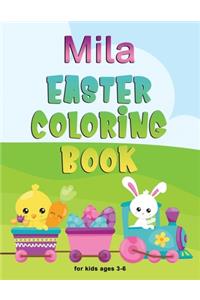 Mila Easter Coloring Book for Kids Ages 3-6