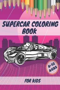 Supercar Coloring Book For Kids