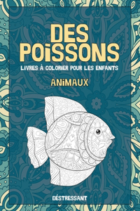 Livres à colorier pour les enfants - Déstressant - Animaux - Des poissons