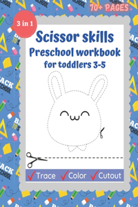 Scissor skills Preschool workbook for toddlers 3-5