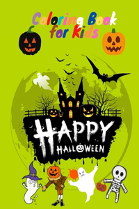 happy Halloween Coloring Book for kids