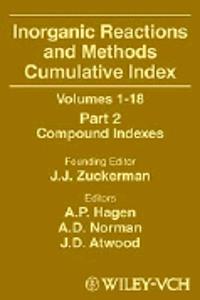 Inorganic Reactions and Methods, Cumulative Index, Part 2