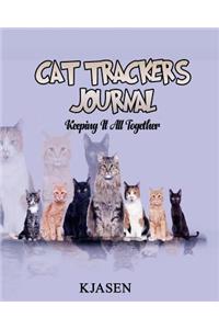 Cat Tracker's Journal: Keeping It All Together BLUE