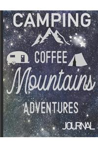 Camping Coffee Mountains Adventures Journal