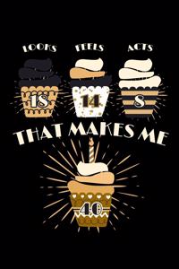 Looks 18 Feel 14 Acts 8 That Makes Me 40