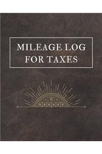 Mileage Log For Taxes