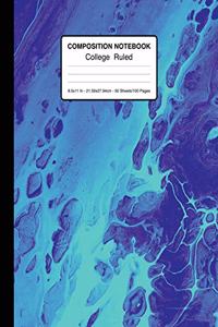 Composition Notebook College Ruled 8.5x11 In 21.59x27.94 50 Sheets/100 Pages