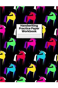 Handwriting Practice Paper Workbook