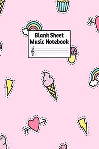 Blank Sheet Music Notebook