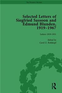 Selected Letters of Siegfried Sassoon and Edmund Blunden, 1919?1967 Vol 1