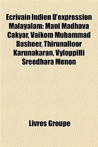 Crivain Indien D'Expression Malayalam