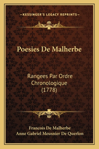 Poesies De Malherbe