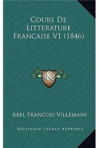 Cours De Litterature Francaise V1 (1846)