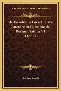 de Posidonio Lucreti Cari Auctore in Carmine de Rerum Natura VI (1882)