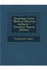 Readings from Modern Mexican Authors