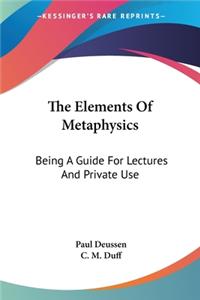 Elements Of Metaphysics