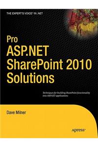 Pro ASP.NET Sharepoint 2010 Solutions