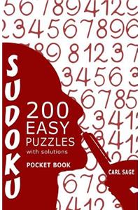 Sudoku 200 Easy Puzzles With Solutions: Sudoku Sage Pocket Size Book