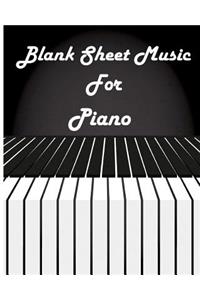 Blank Sheet Music For Piano