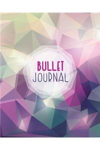 Bullet Journal Dot Grid for 90 Days, Modern Polygonal Numbered Pages Quarterly Journal Diary,: Large Bullet Journal 8x10 with 150 Dot Grid Pages with Number