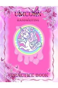 Unicorn Handwriting Practice Book