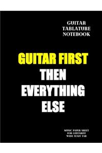 Guitar Tablature Notebook