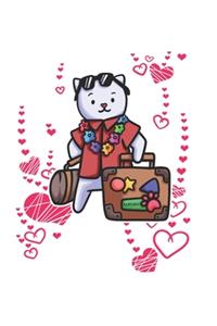 Vacation Case Heart Cat Notebook