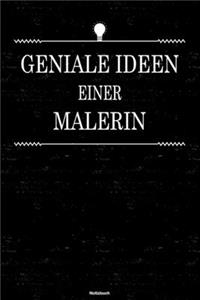 Geniale Ideen einer Malerin Notizbuch