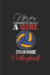 Never Underestimate A Girl Who Plays Volleyball