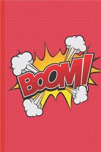 BOOM ! Notebook / Diary / Notebook with Checkered Pages. Notepad with white check page, coloring book, journal, sketchbook, scheduler for appointments or to-do list